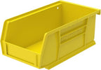 Akro-Mils 30220 AkroBins Plastic Storage Bins, Space-Saving Stackable Bins for Garage, Pantry, Craft Organization, 7" x 4" x 3", Yellow, 24-Pack - color: Yellow