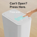 N. NETDOT 3 Pack (2 of 4 Gal & 1 of 2.6 Gal) Small Trash Can with Lid,Bathroom Garbage Can with Pop-Up Lid,Waste Basket for Bathroom,Kitchen,Bedroom,Powder Room,Craft Room,Office,College (Gray) - color: 4gal x2 & 2.6gal Grey
