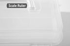 11(in) Versatile Three-Layer Folding Organizer Box,Ideal for Art & Crafts,Toys,Sewing Supplies,Jewelry and Tools,Storage with Dual Trays,Elegant White - color: White