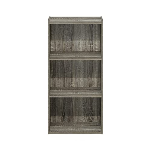 Furinno Luder 3-Tier Open Shelf Bookcase, French Oak - color: French Oak, size: 3-Tier, 9.3 x 16 x 31.4