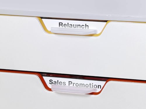 Durable VARICOLOR 7 Drawer Unit - White Desktop Drawer Set with 7 Color Coded Draws - Letter Size Files - Perfect for Storing Documents and Paper Work - size: 7 Drawer
