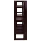 Casual Home 3-Shelf Folding Student Bookcase (20.75" Wide)-Espresso - color: Espresso