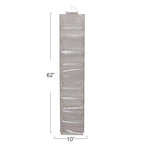 Household Essentials 20-Pocket Closet Shoe File, Single Hook System - color: Silver