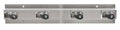Ex-Cell Kaiser 333-4 SS Stainless Steel Mop and Broom Holder with 4 Rubber Cams, 24" Width x 3" Depth x 4" Height