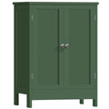 Iwell Bathroom Cabinet, Bathroom Storage Cabinet with 2 Doors & 3 Shelves, 3 Heights Available, for Living Room, Entryway, Home Office, Green - color: Green