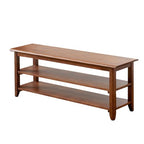 XKZG Storage Bench Wooden Shoe Rack Bench Rustic Solid Wood Entryway Bench (Brown,47.2") - color: Brown, size: 47.2"W x 11.8"D x 16.5"H
