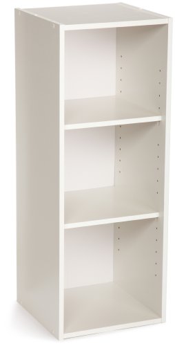 ClosetMaid #8987 Stackable 3-Shelf Organizer, White - color: White
