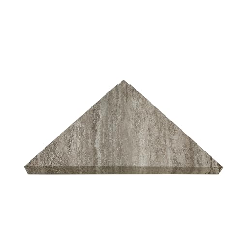 Palisade Vinyl Waterproof Corner Shower Shelf in Grecian Earth - color: Grecian Earth