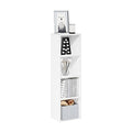 Furinno PASIR Book Shelf, 4-Tier Modern Bookshelf, Open Shelves Bookcase 9 x 12 x 42, Easy Assembly, for Living Room, Bedroom, Home Office, White - color: White, size: 4-Tier Cube