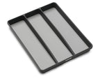 madesmart Classic Utensil Tray - Granite | CLASSIC COLLECTION | 3-Compartments | Kitchen Organizer | Non-slip Lining and Rubber Feet | Easy to Clean | BPA-Free Large