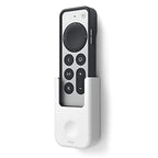elago Universal Remote Holder Mount Compatible with Apple TV and All Other Control Devices - Adhesive Tape or Screw Mounting Options, Available Wired Charging [Small] [3rd & 2nd Gen] [White] - color: White, size: Small - 2&3 Gen