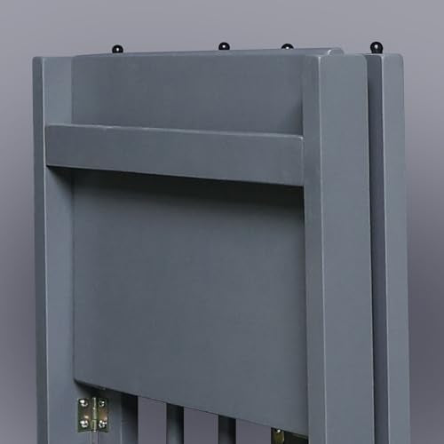 Casual Home 3-Shelf Folding Bookcase, 14" Wide, Slate Gray - color: Slate Gray