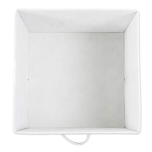 DII Non Woven Polyester Storage Bin, Polka Dot, French Blue & White, Small Set of 4 - color: French Blue & White, size: Small Set of 4, 11x11x11" Cube