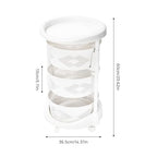 5 Tier Kitchen Storage Cart Multi-Layer Storage Basket with Wheels Fruit Vegetable Storage Shelves Racks Rolling Storage Cart for Kitchen Living Room Bedroom (3 Tier) - size: 3 Tier