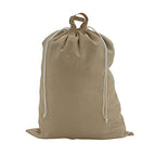 Household Essentials 136-1 Set of 2 Large Laundry Bags with Handles and Drawstring | Blue and Beige - style: 2-Pack