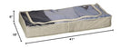 Household Essentials Under Bed Storage Chest, Beige (Pack of 2) - size: Underbed Chest (Pack of 2)
