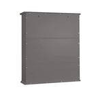 TaoHFE Grey Bathroom Cabinet,Bathroom Wall Cabinet with 2 Door Adjustable Shelves,Over The Toilet Storage Cabinet,Bathroom Cabinet Wall Mounted,Medicine Cabinets for Laundry Room Kitchen - color: Grey