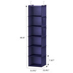 YOUDENOVA Hanging Closet Organizer, 6-Shelf Closet Hanging Storage Shelves, Purple - color: Purple