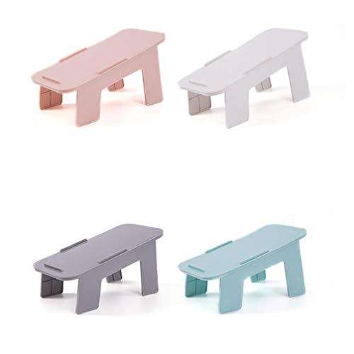 Milisten 4pcs Shoe Stacker Slots Space Saver Shoe Rack for Closet Organization Holder for Home Storage White