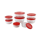 Pyrex Simply Store (8-Pack) Glass Food Storage Containers Set, (1, 2, 4 & 7 Cup) Meal Prep Containers With Plastic BPA-Free Lids, Dishwasher & Microwave Safe - size: 8 Pack (Medium)