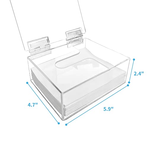 Earth Breeze Laundry Detergent Sheets Organizer - Clear Acrylic Dispenser with Lid for Laundry Room