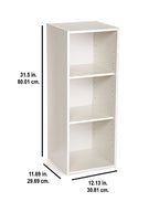 ClosetMaid #8987 Stackable 3-Shelf Organizer, White - color: White