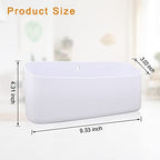 Picowe Magnetic Laundry Storage, Lint Holder Bin for Laundry Room, Space-Saving Trash Container Hanging on Dryer, Washer or Wall Mount Trash Bin (Gray White) - size: M - White