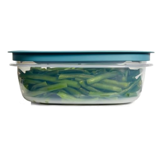 Rubber maid Storage Containers, Easy Find Lids, Teal, 9-cup, Flex & Seal, Leak Proof Lids, Food Storage Set, Clear Meal Prep Flex Containers, 3 Piece Set, Assortment - size: 9 Cup