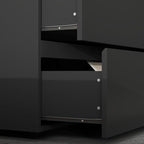 FAMAPY Chest of Drawers Dresser No Handles, 6 Drawer Dresser with Wide Storage, Modern Contemporary 6-Drawer Chest, for Bedroom Black (59”W x 15.7”D x 32.3”H) - color: Black