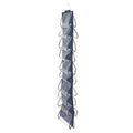 Household Essentials Over-the-Door Cotton Blend and Plastic Shoe Organizer with 20 Storage Pockets, Denim - color: Denim