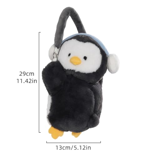 Tissue Box Cover Plush Tissue Box Holder for Car, Home, Decorative Holder/Organizer for Bathroom Vanity Countertop, Nightstands, Office Desk-Penguin - color: Penguin
