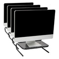 Mind Reader Monitor Stand, Ventilated Laptop Riser, Desktop Organizer, Metal, 14.5" L x 11.25" W x 4.25" H, Black (Pack of 8) - size: 8-Pack