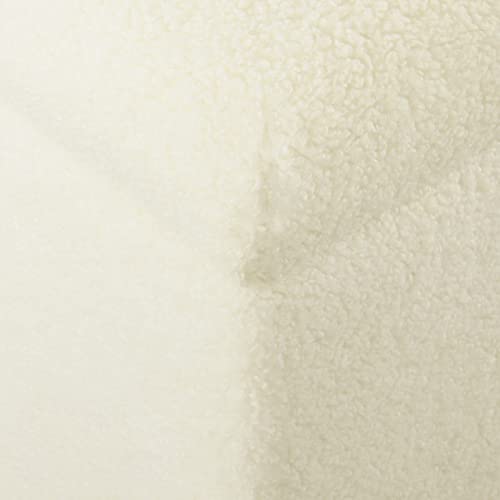 HomePop Storage Bench, Pearl Cream, Rectangle - color: Pearl Cream