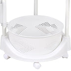 4 Tier Kitchen Storage Rack, Rotating Storage Shelf with Lockable Casters Multi-Layer Kitchen Storage Shelf Vegetable Rotating Shelf Organizer Stackable Storage Shelf Round Storage Car - size: 4 Tier