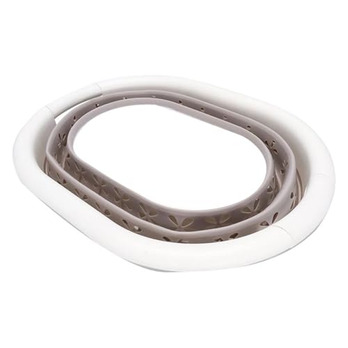 Camco Collapsible Laundry Basket | Features Simple Pop-Open & Collapse-Down Design | Waterproof for Easy Clean-Up | Measures 14.5” x 19.75” x 2.5”/10” Collapsed/Expanded, Taupe & White (51951) - size: 10 inches tall expanded
