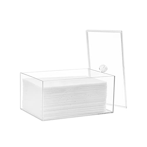 zoocatia Farmhouse Laundry Dryer Sheet Holder Clear Detergent Pods Container Dryer Balls Dispenser with Lid, Organization and Storage Box for Laundry Room, Bedroom, Desk - color: Clear