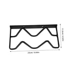 Rv Kitchen Organizer Pot Lid Rack with Cutting Board Holder - Wall Mounted 2-Tier Wire Storage Rack for Cabinet Doors Space Saving Pan Lid and Utensil Organizer