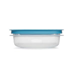 Rubber maid Storage Containers, Easy Find Lids, Teal, 3 cup, Flex & Seal, Leak Proof Lids, Food Storage Set, Clear Meal Prep Flex Containers, 3 Piece Set, Utenselux - size: 3 Cup