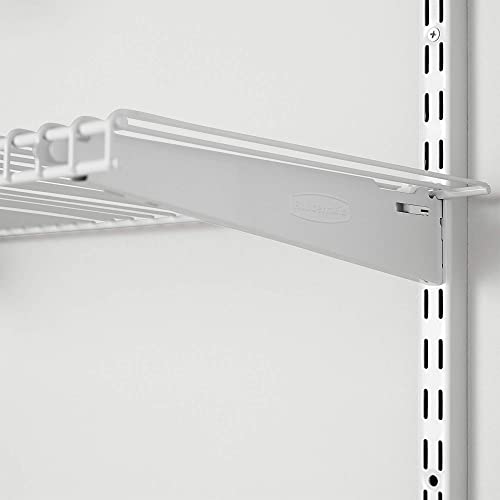 Rubbermaid Configurations 26" Shelving Kit, Set of 2 Shelves (Uprights not included), White, Expandable, Organization for Home/Laundry/Bathroom/Mudroom/Pantry/Linen Closet/Garage - style: Wire Shelf