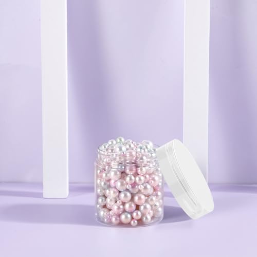 50 Pack 4 OZ Plastic Jars Round Clear Cosmetic Container with Clear Lids, Eternal Moment Slime Jars for Lotion, Cream, Ointments, Makeup, Eye shadow, Rhinestone, Samples, Pot, Travel Storage - color: Clear Lid, size: 4 Ounce