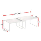 NEX Kitchen Cabinet and Counter Pantry Shelf Organizer, Expandable & Stackable, White - color: White