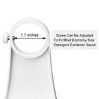 Laundry Detergent Cup Holder, Fabric Softener Drip Catcher, Firmly Holds on Bottle Spouts, Keeps Washer Dryer and Floor Clean and Organized - Pack of 2