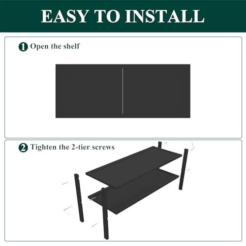 Smiry Bamboo Shoe Rack, 2 Tier Shoe Organizer for Entryway & Closet, Stackable Free Standing Storage Shelf for Shoes, Bags & Plants, Black - color: Black, size: 2 Tier-Regular