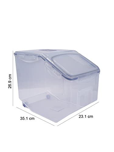 Lock & Lock Bulk Storage Bins Food Storage Container with Wheels (50.72-Cup) - size: 50.72-Cup