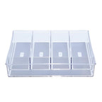 Glad Silverware & Utensil Drawer Organizer - Divided Clear Plastic Storage Tray with 5 Compartments for Kitchen Flatware and Cutlery - BPA Free, Food Safe, Non Slip, 11x13 inches - size: 5-Compartment
