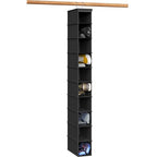 Simple Houseware 10 Shelves Closet Hanging Shoe Organizer, Black - color: Black, size: 1-Pack