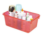 Storex Small Cubby Bin, 12.2 x 7.8 x 5.1 Inches, Candy Red, 5-Pack (62475U05C) - color: Tint Red, style: Bin Only