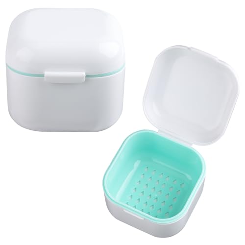 SUTOKAKA 1Pc Plastic Nail Tool Sterilizer Box Nail Drill Bits Cleaning Box Polishing Tools Soaking Tray Manicure Pedicure Storage Container Case - White (White, 3.15“x3.15“x2.75“) - color: White