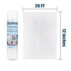 Shelf Liner, Non-Slip Cabinet Liner, Washable Oil-Proof for Kitchen Cabinet, Shelves, Refrigerator, Storage, Desks, 12 Inches x 20 FT, Non Adhesive Drawers - size: 12"W x 240"L