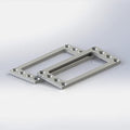 2.5 inch PC SSD HDD Cages Bracket Solid State Drive Frame Multi Layer Box Stacking External HD Cabinet Docking Station Base SATA PATA Computer Hard Disk Rack Metal 4-Bay Mounting Bracket Silver